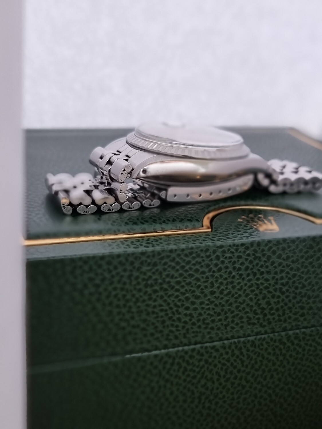 Rolex Datejust 1603 Box &amp; Papers, Stepped PiePan Silver Dial