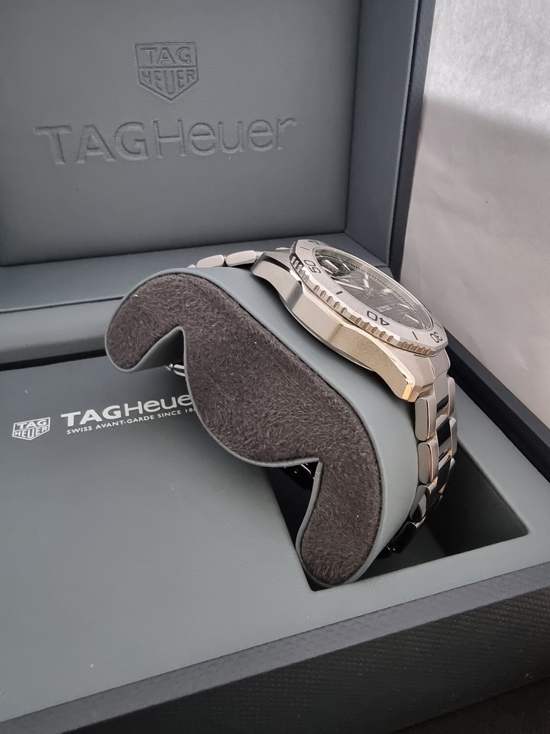 TAG Heuer Aquaracer Green Dial Men&#39;s Watch - WBP2115, 2023 Full Set