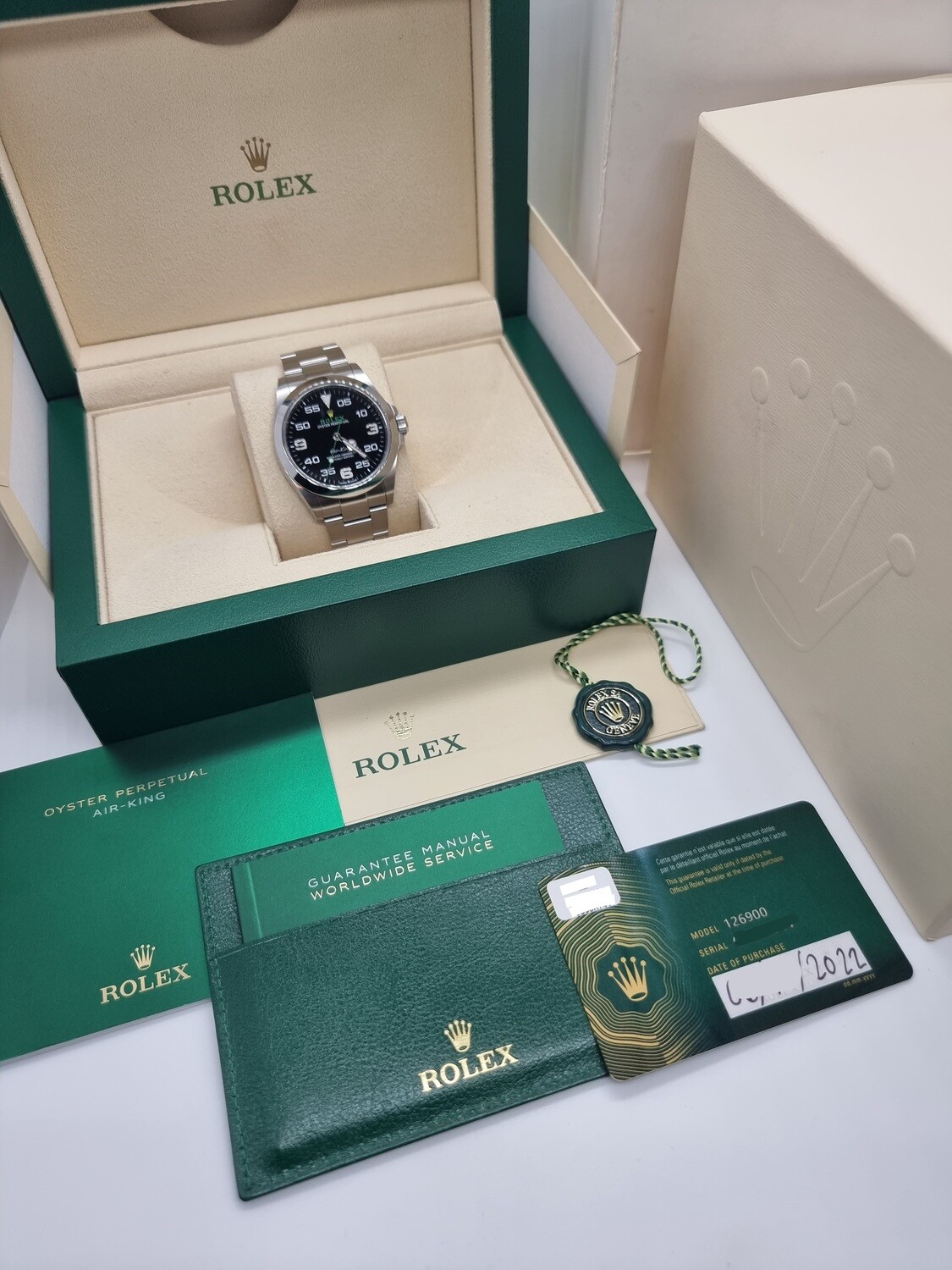 Rolex Airking 126900, 2022 Full Set, The Latest New Model of the &#39;Bloodhound&#39;