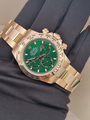 Rolex Daytona 116508 Green Dial &#39;John Mayer&#39; - 2023 New/Unworn, Now Discontinued
