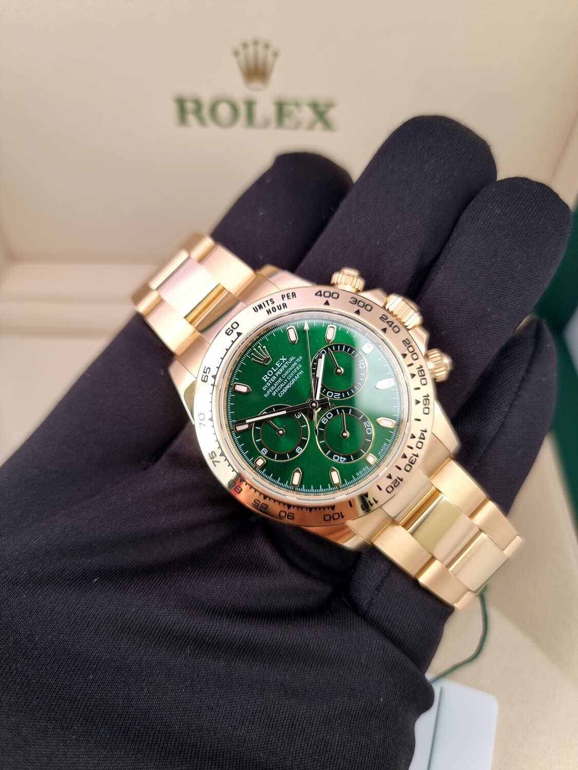Rolex Daytona 116508 Green Dial &#39;John Mayer&#39; - 2023 New/Unworn, Now Discontinued