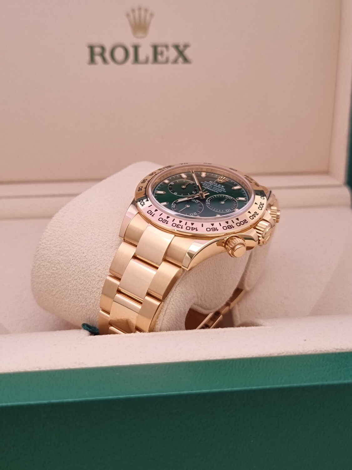 Rolex Daytona 116508 Green Dial &#39;John Mayer&#39; - 2023 New/Unworn, Now Discontinued