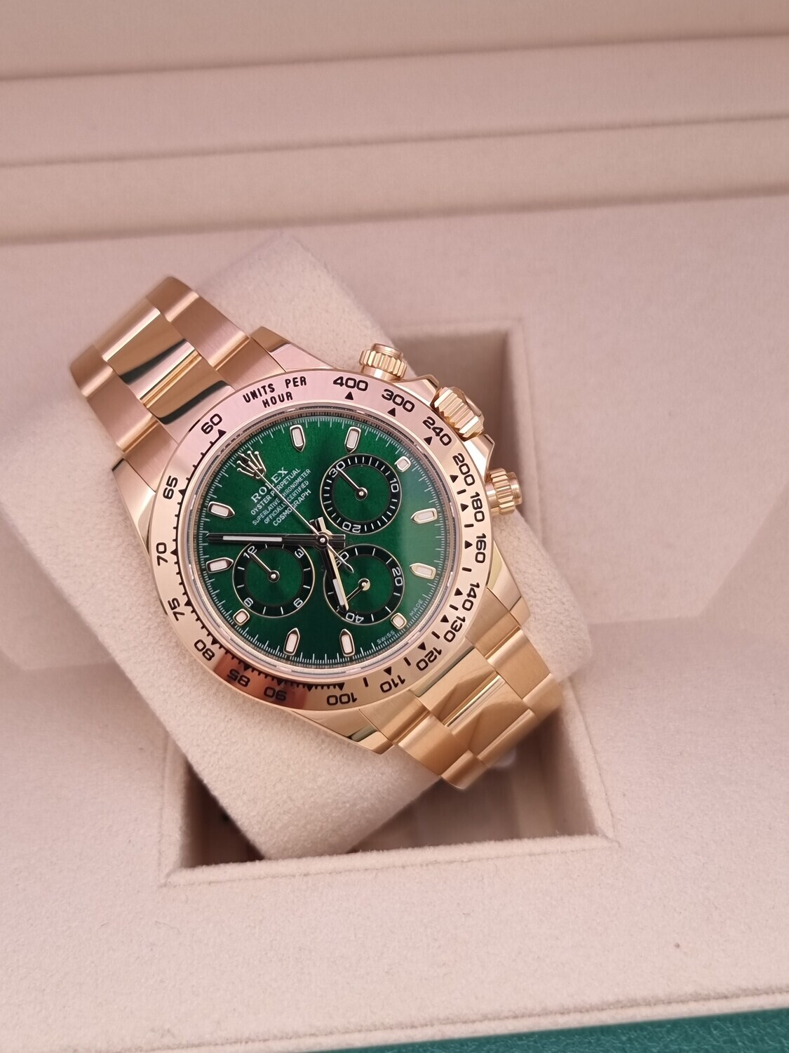Rolex Daytona 116508 Green Dial &#39;John Mayer&#39; - 2023 New/Unworn, Now Discontinued