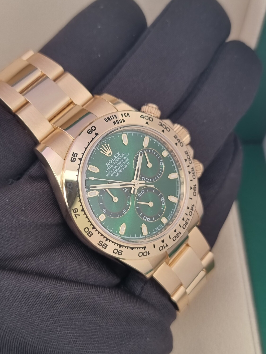 Rolex Daytona 116508 Green Dial &#39;John Mayer&#39; - 2023 New/Unworn, Now Discontinued