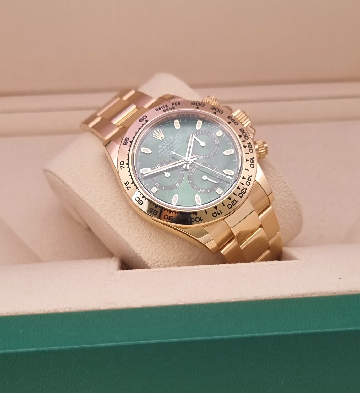 Rolex Daytona 116508 Green Dial &#39;John Mayer&#39; - 2023 New/Unworn, Now Discontinued