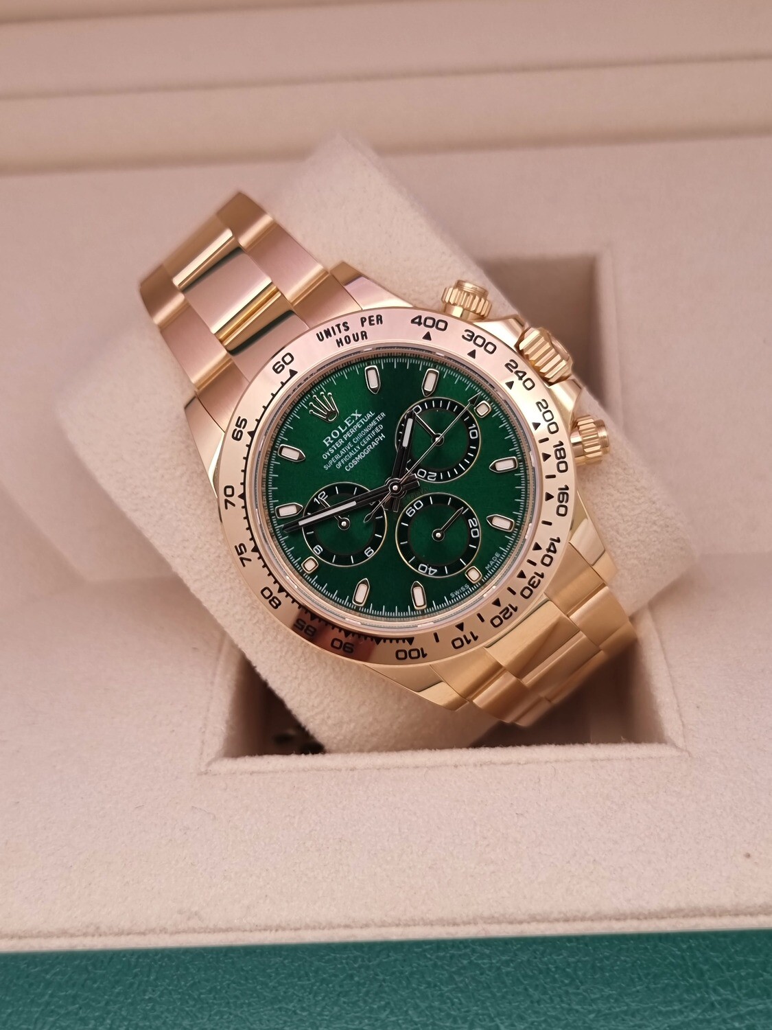 Rolex Daytona 116508 Green Dial &#39;John Mayer&#39; - 2023 New/Unworn, Now Discontinued