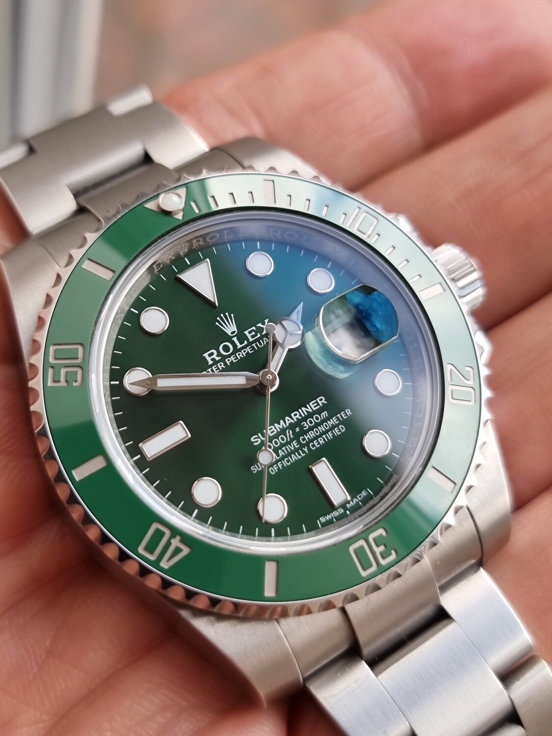 Rolex Submariner 116610LV Hulk, 2016 Full Set