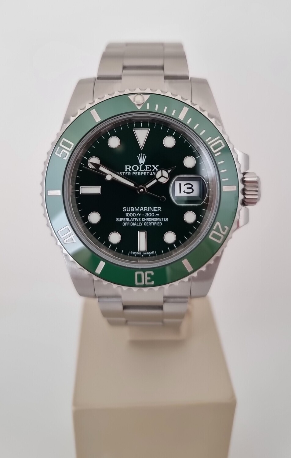 Rolex Submariner 116610LV Hulk, 2016 Full Set