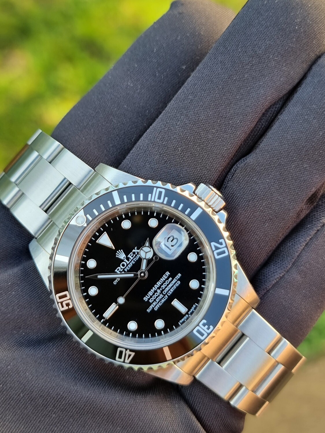 Rolex Submariner Date 16610, 2009 Full Set, Exceptional Condition Never Polished