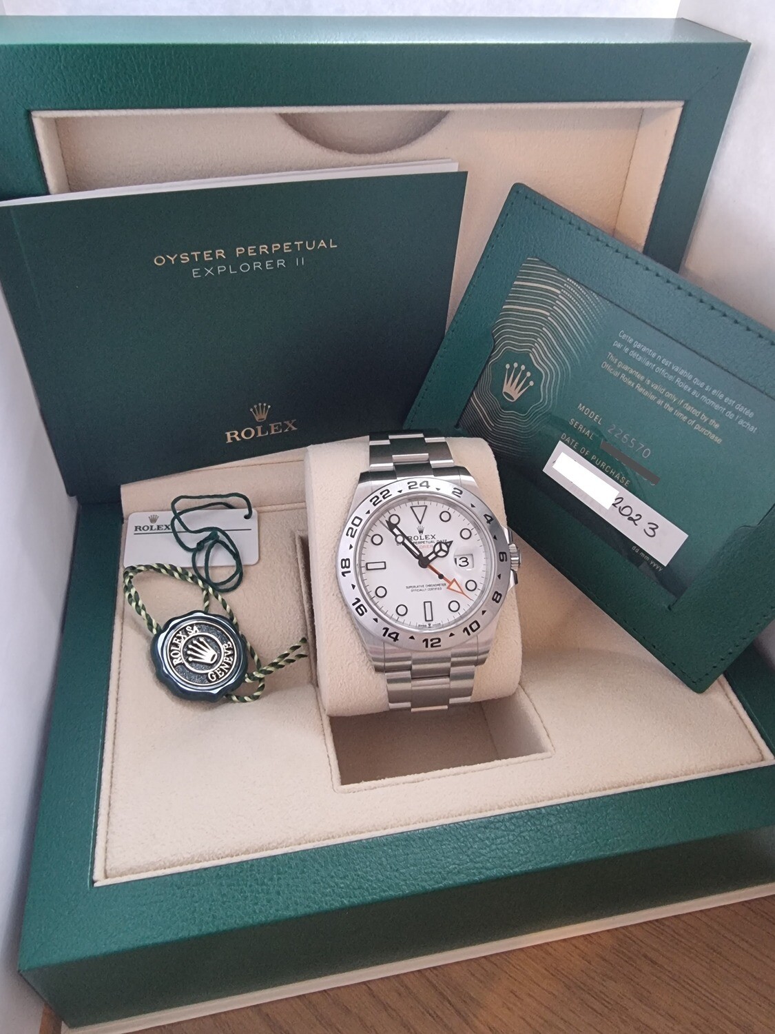 Rolex Explorer II 226570, 2023 Full Set, Exceptional Condition