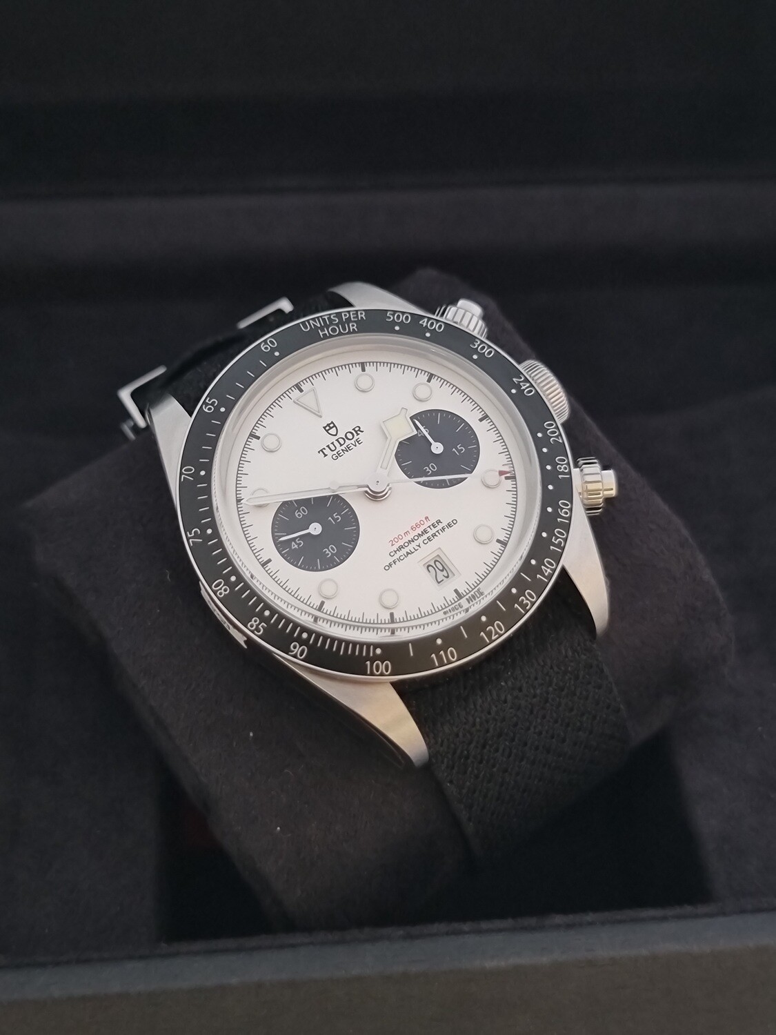 Tudor Black Bay Chrono 79360N, 2022 Panda Dial, Full Set, Exceptional Condition