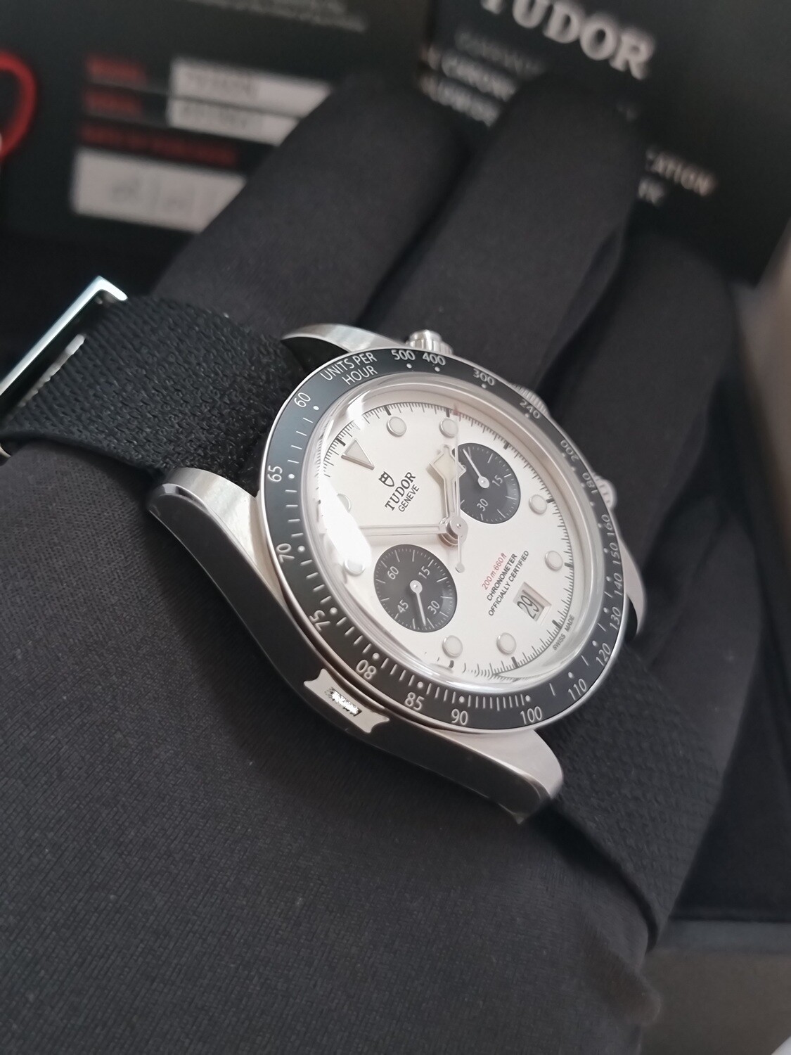 Tudor Black Bay Chrono 79360N, 2022 Panda Dial, Full Set, Exceptional Condition