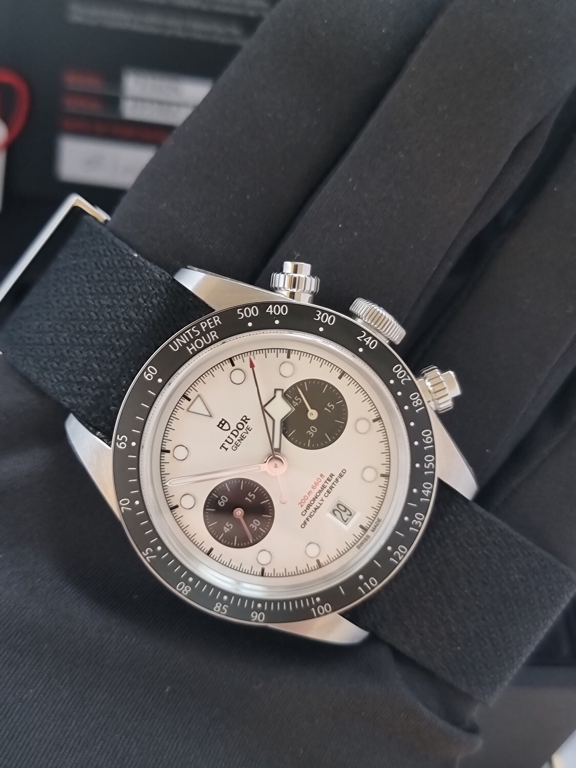 Tudor Black Bay Chrono 79360N, 2022 Panda Dial, Full Set, Exceptional Condition