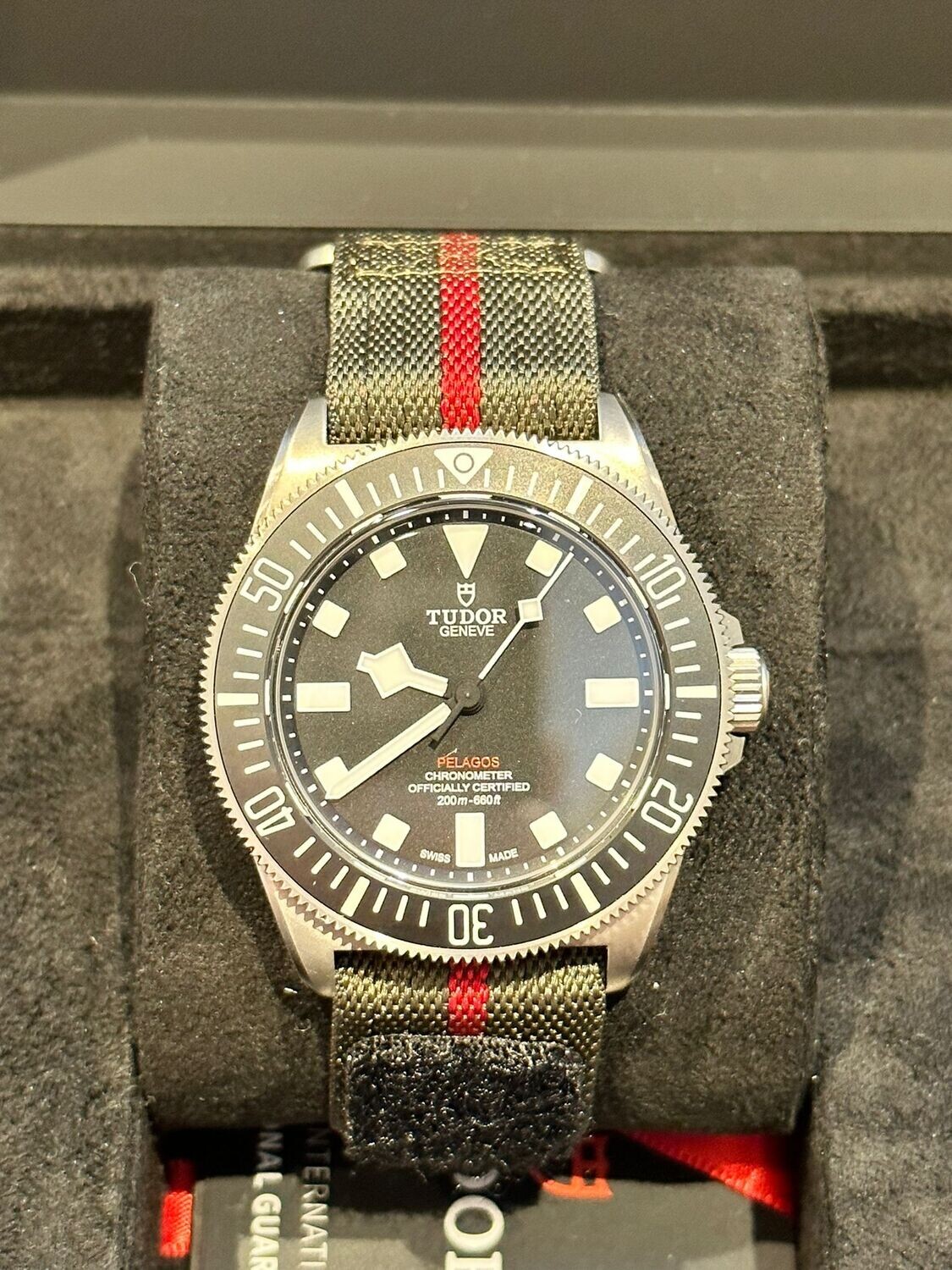 Tudor Pelagos FXD Black M25717N, New US Navy, 2023 Stickered Full Set
