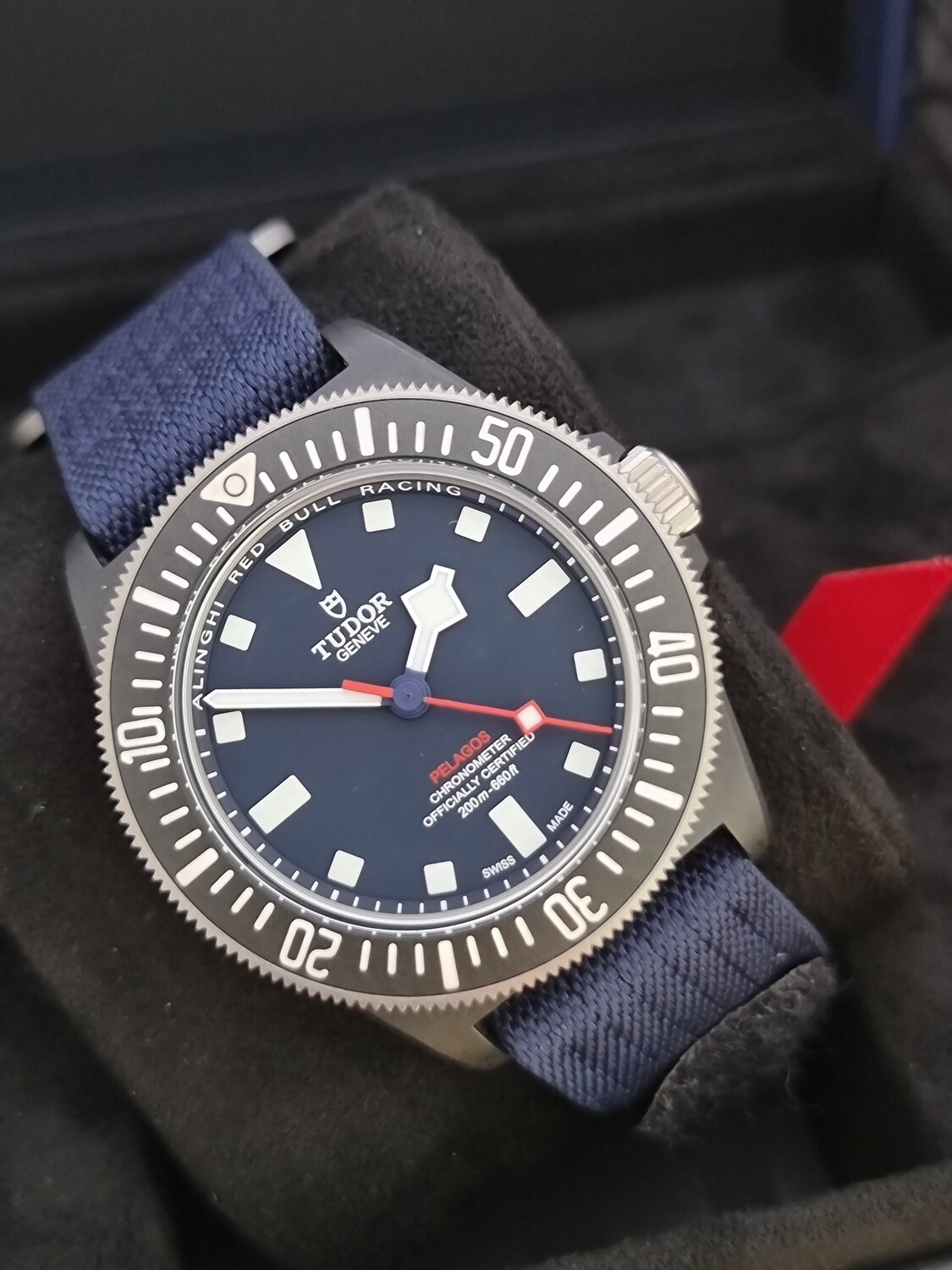 Tudor Pelagos FXD 25707, 2023 Full Set Unworn/Stickered, Alinghi Red bull Racing Edition