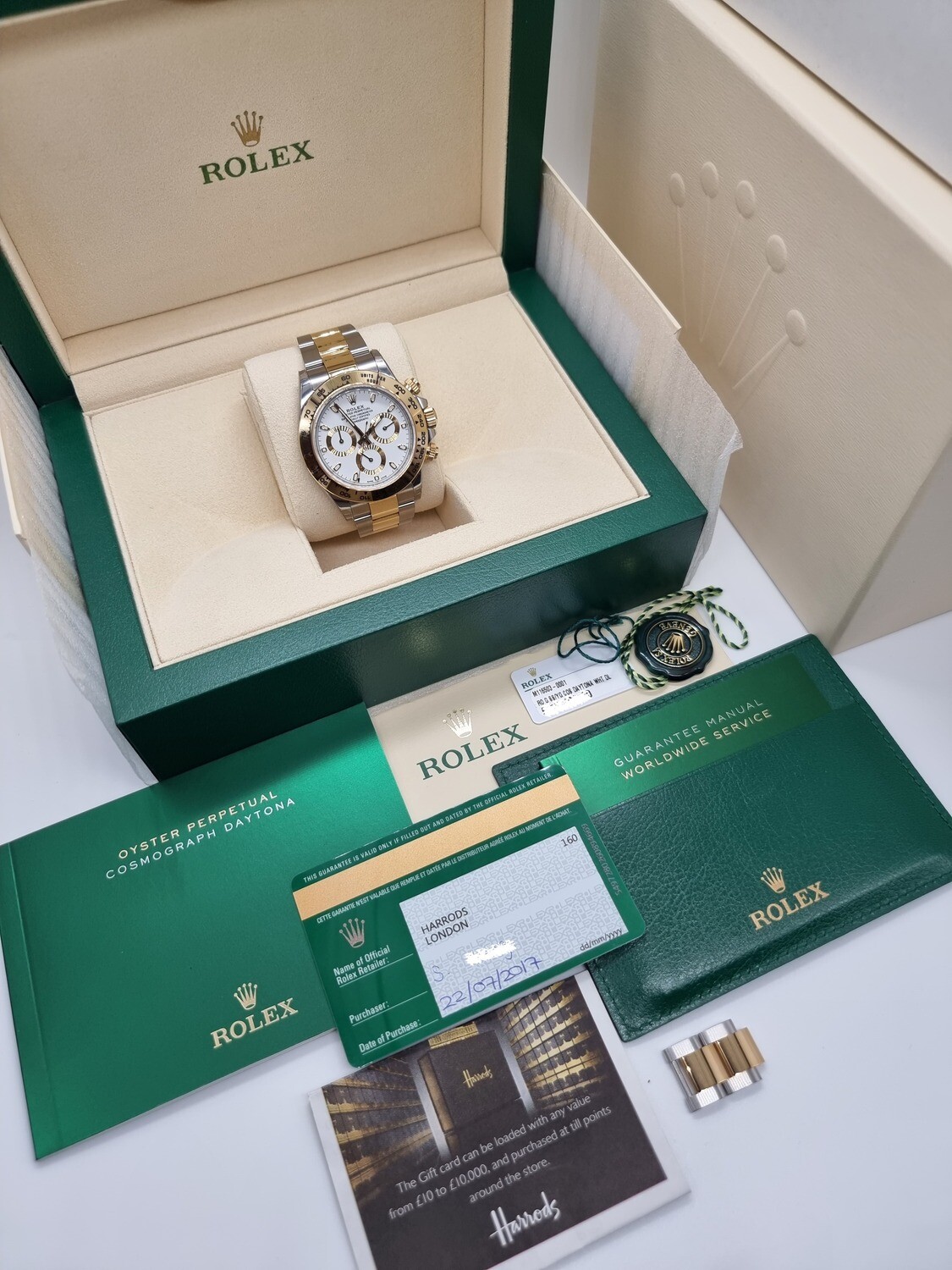 Rolex Daytona 116503 - 2017 Full Set, Unpolished, Fully Stickered, with receipt