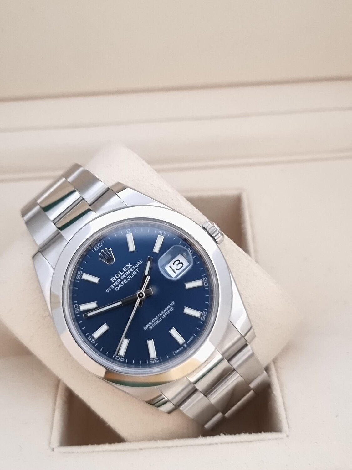 Rolex Datejust 126300 - 41mm Blue Dial - Full Set 2020 - Excellent Condition
