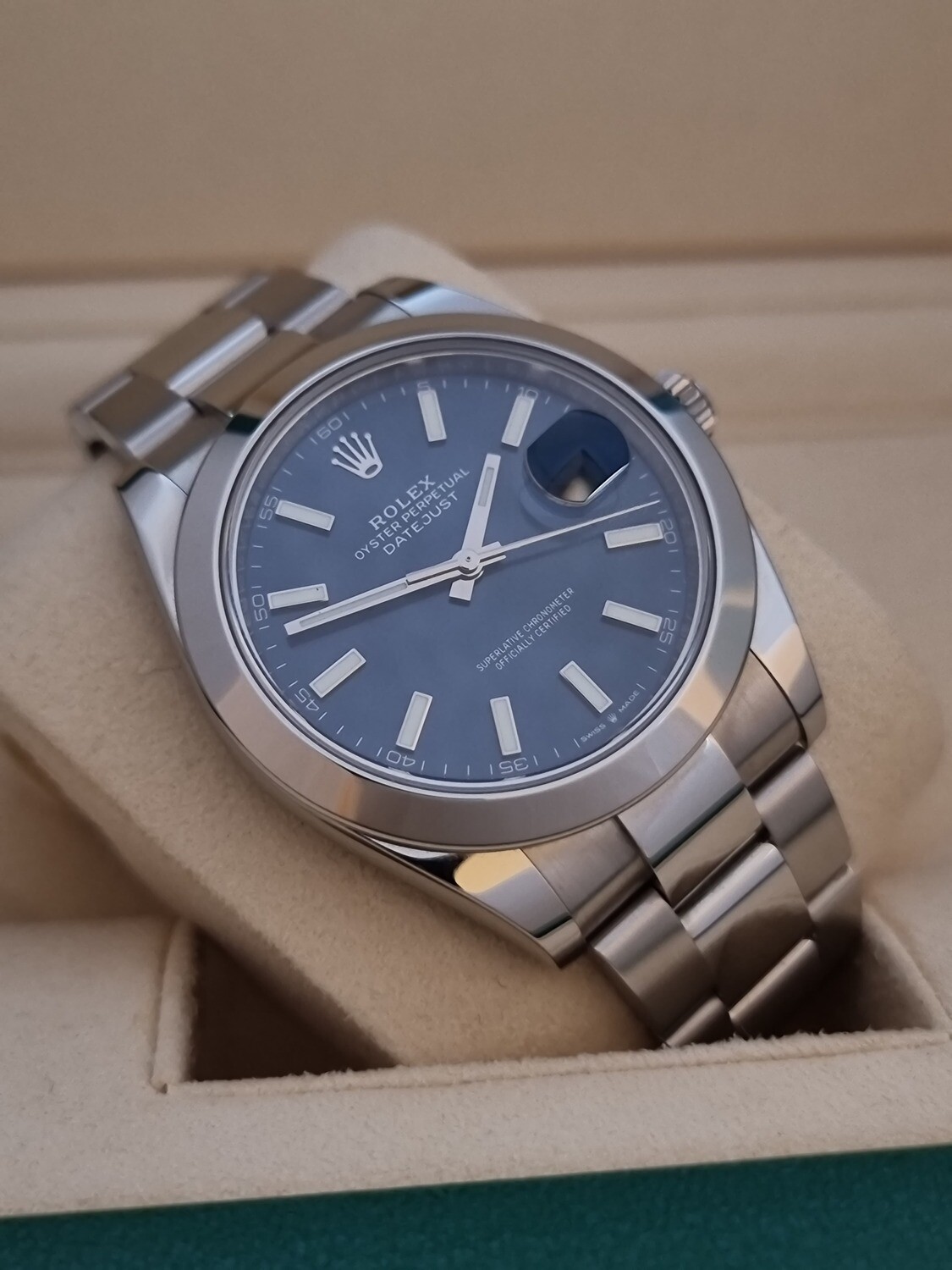 Rolex Datejust 126300 - 41mm Blue Dial - Full Set 2020 - Excellent Condition