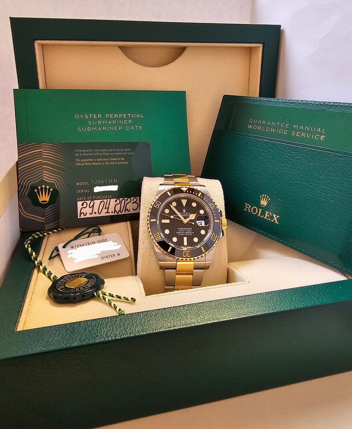 Rolex Submariner 126613LN - 2023 Full Set - Exceptional Condition
