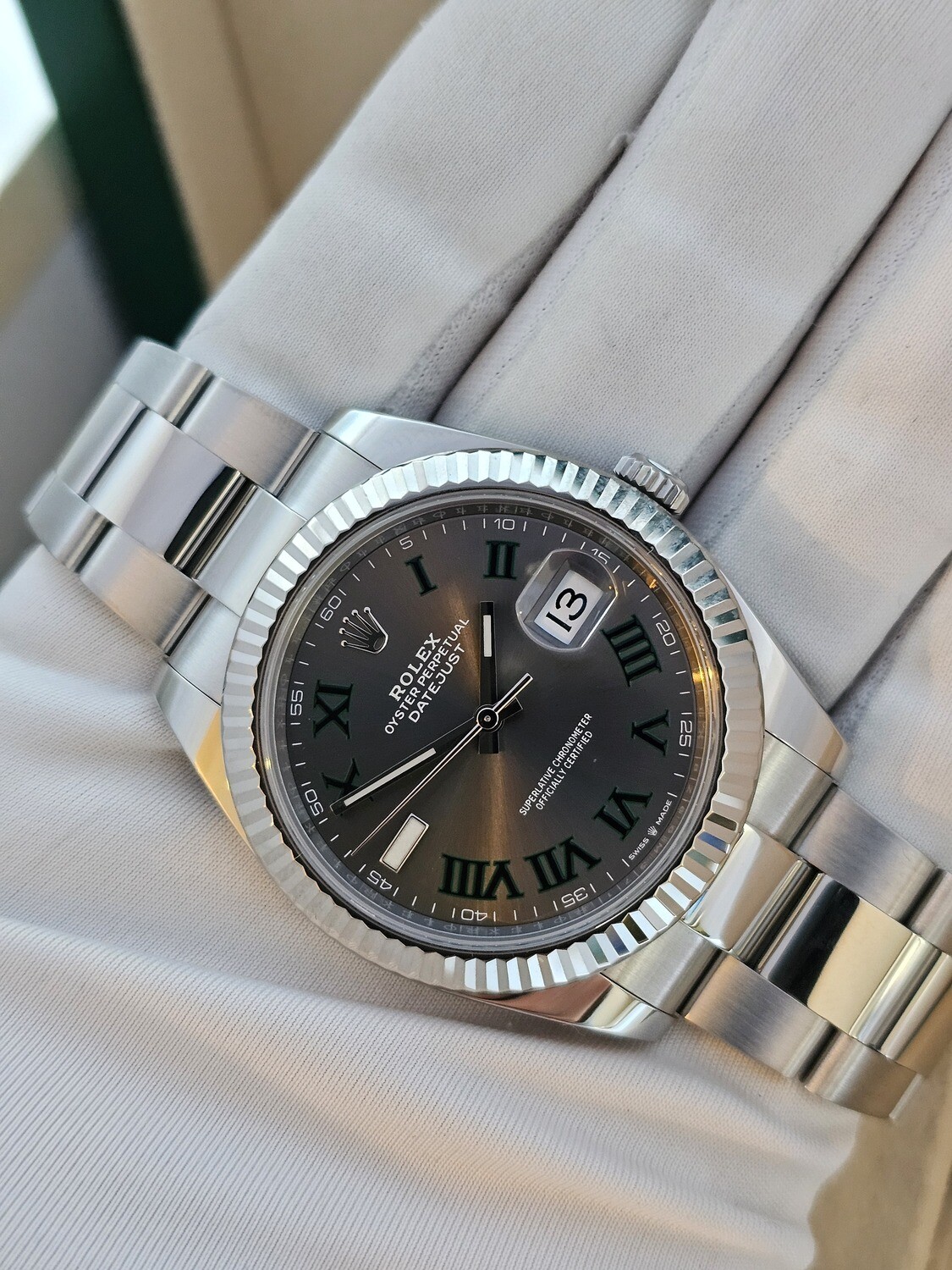 Rolex Datejust 126334 41mm, 2022 Full Set Wimbledon Dial, Exceptional Condition