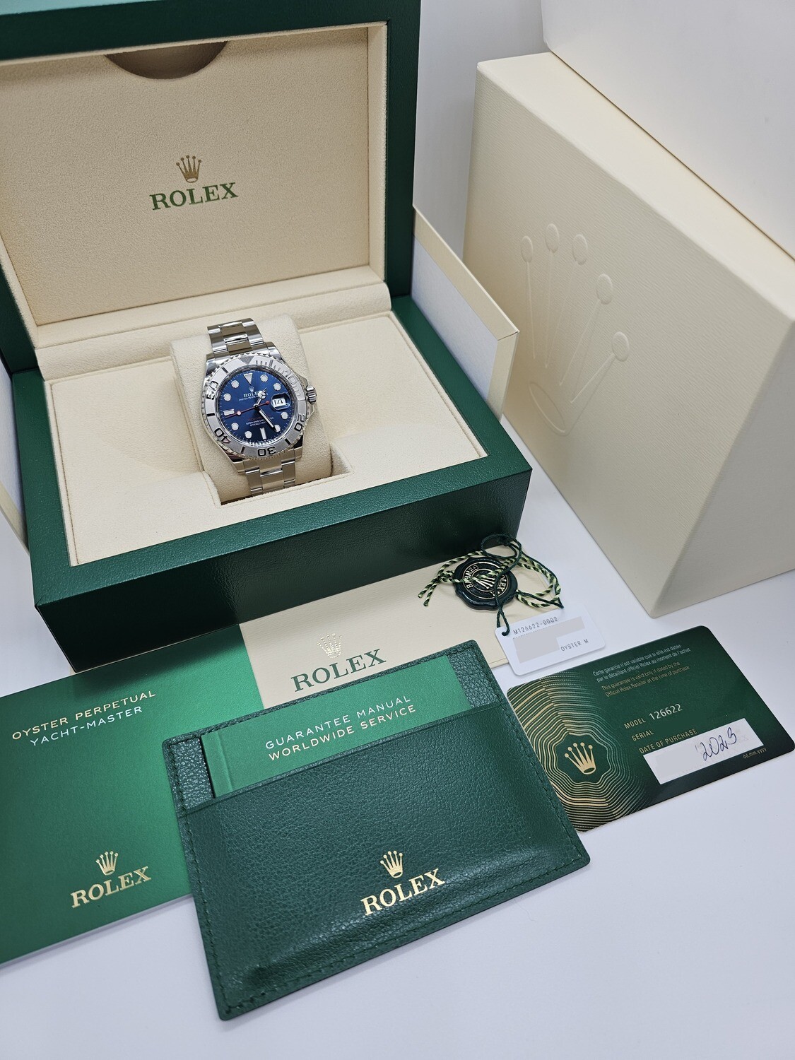 Rolex Yachtmaster 40mm 126622 - Blue Dial - 2023 Full Set, Exceptional condition