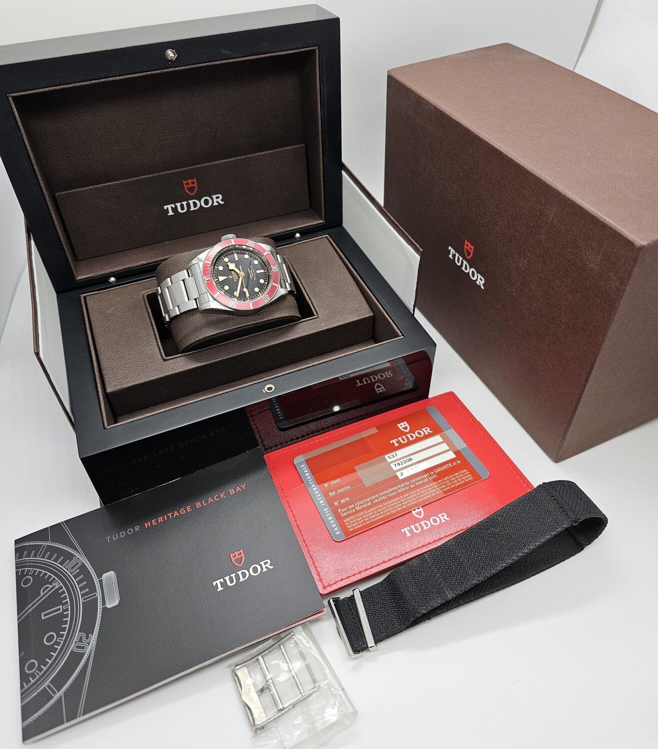 Tudor Black Bay 79220R ETA Red Bezel, 2014 Full Set, Excellent Condition