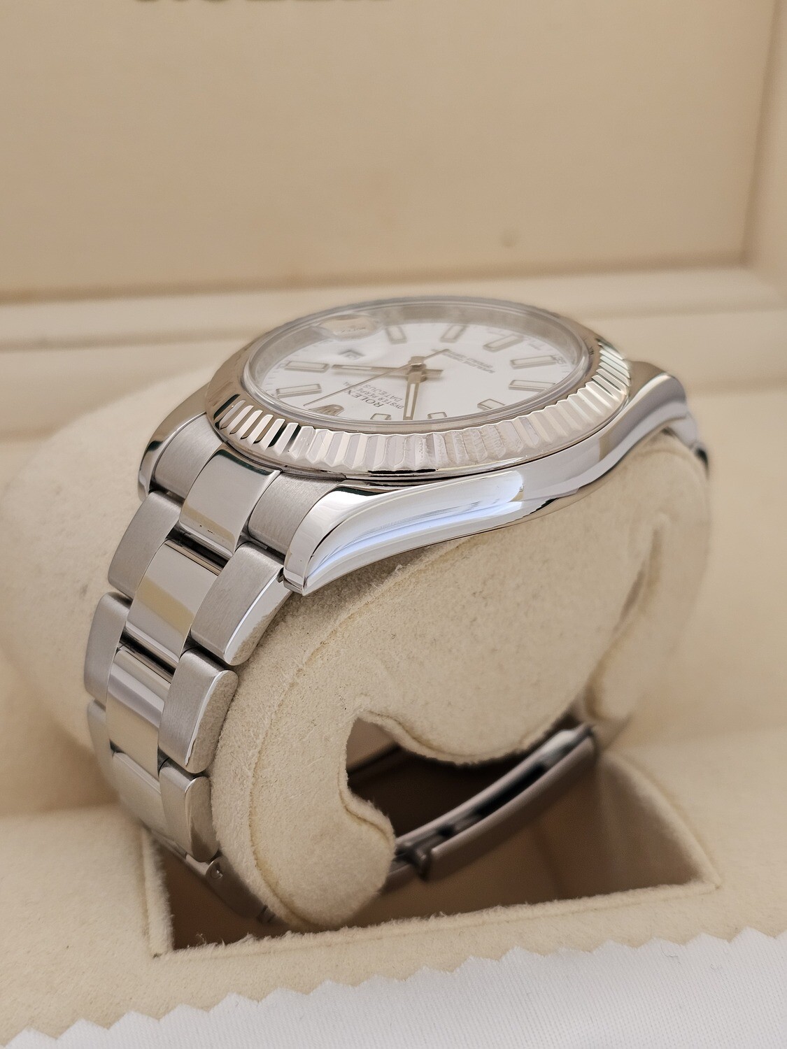 Rolex Datejust II 116334, 2017 Full Set, White Dial