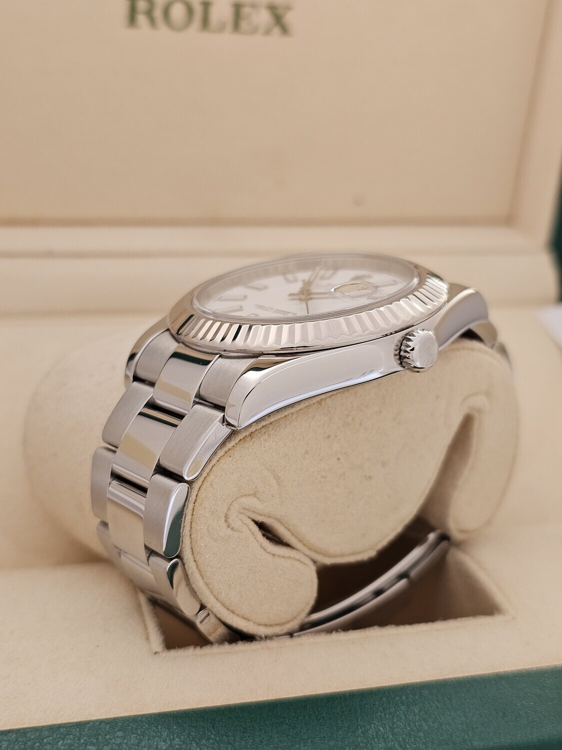 Rolex Datejust II 116334, 2017 Full Set, White Dial