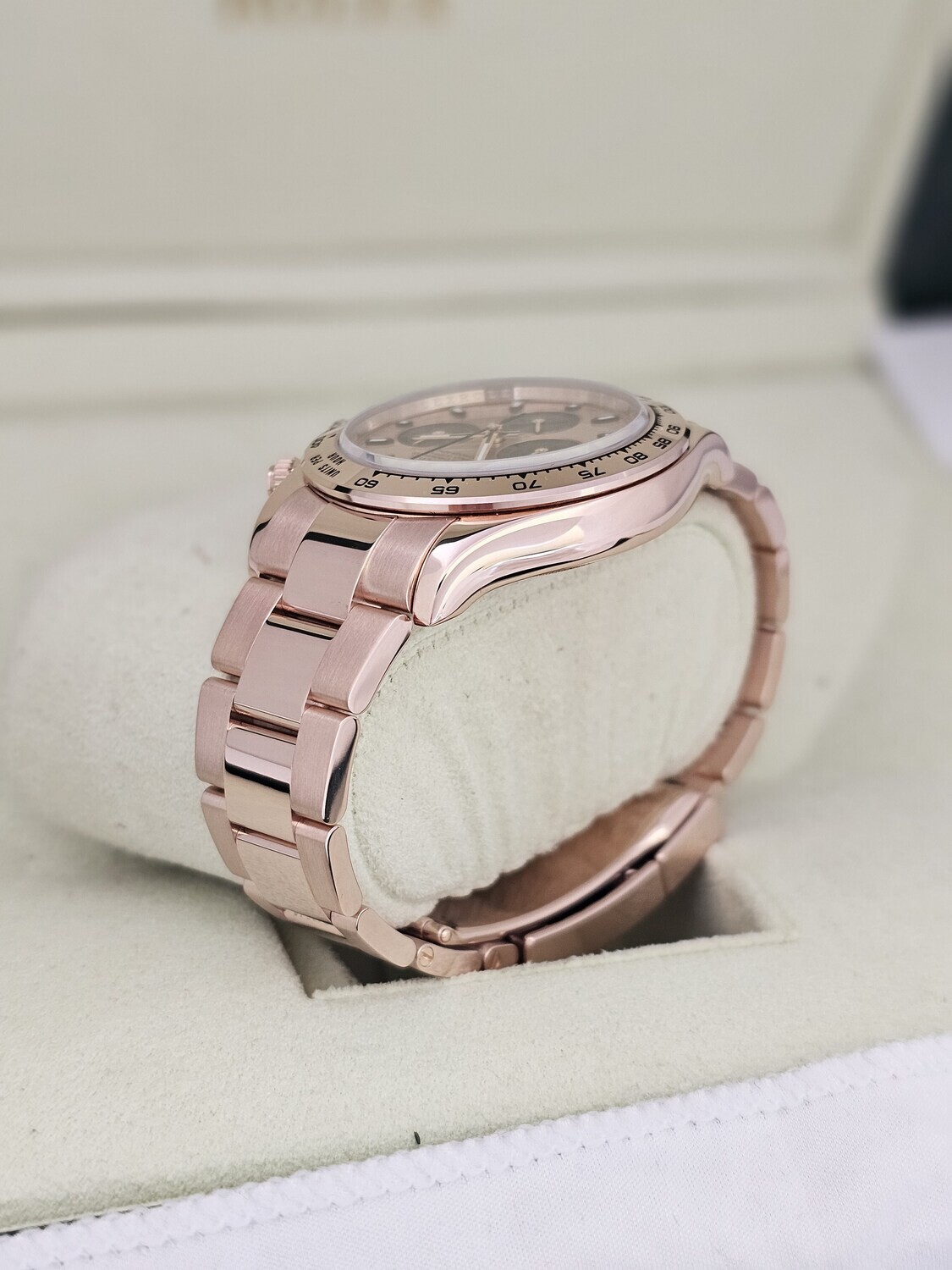 Rolex Daytona 116505, Rose Gold 2014 Full Set, 2018 Rolex Service Card