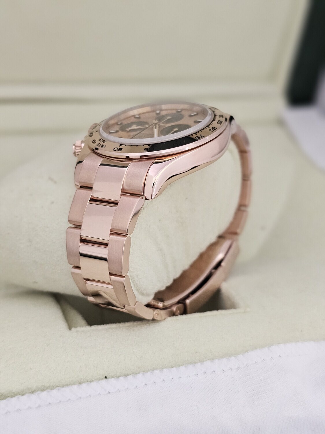 Rolex Daytona 116505, Rose Gold 2014 Full Set, 2018 Rolex Service Card