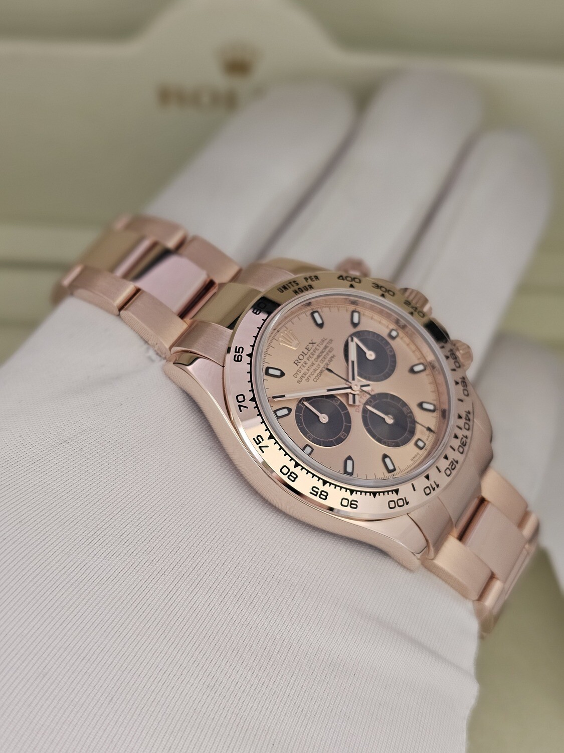 Rolex Daytona 116505, Rose Gold 2014 Full Set, 2018 Rolex Service Card
