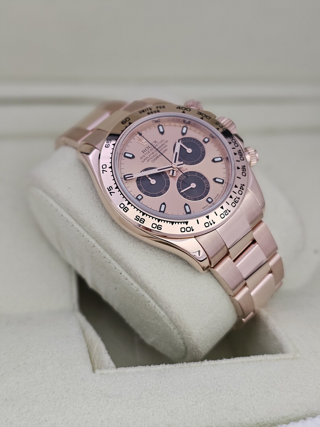 Rolex Daytona 116505, Rose Gold 2014 Full Set, 2018 Rolex Service Card