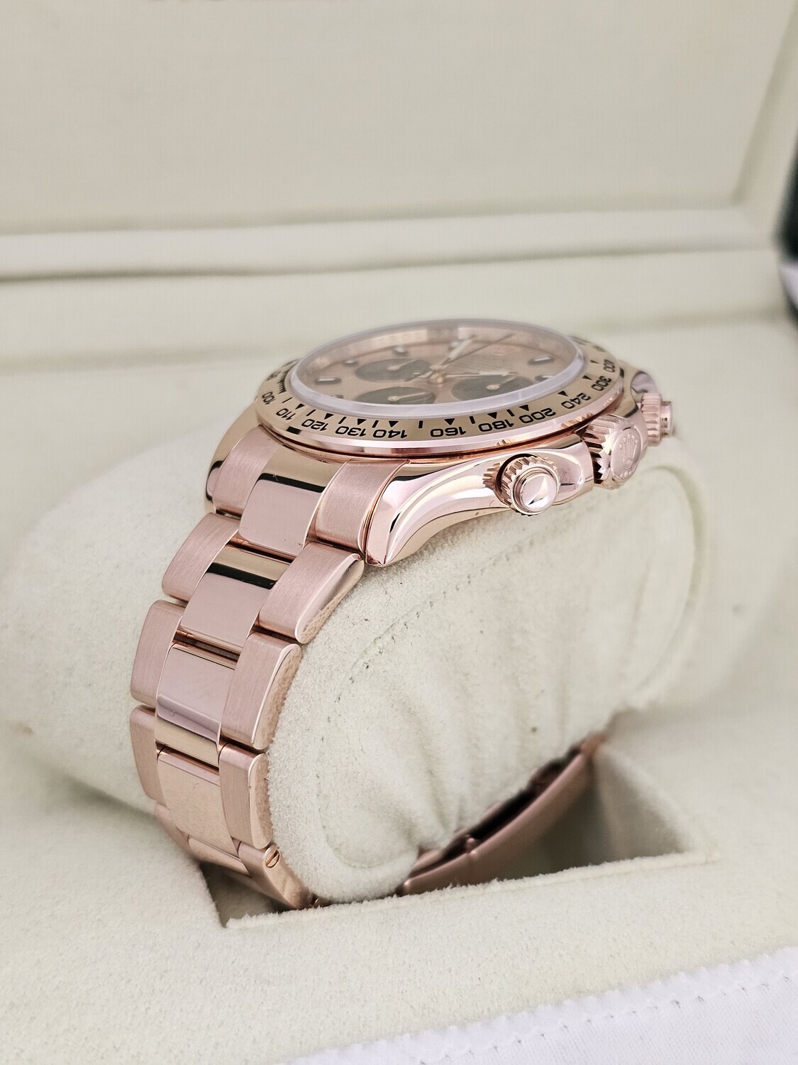 Rolex Daytona 116505, Rose Gold 2014 Full Set, 2018 Rolex Service Card