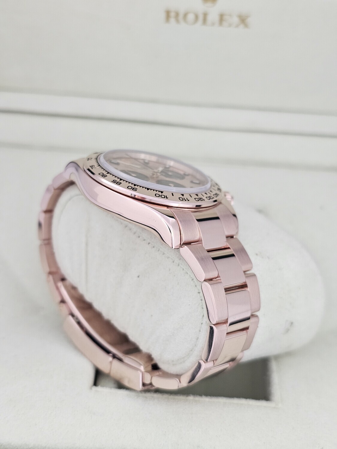 Rolex Daytona 116505, Rose Gold 2014 Full Set, 2018 Rolex Service Card