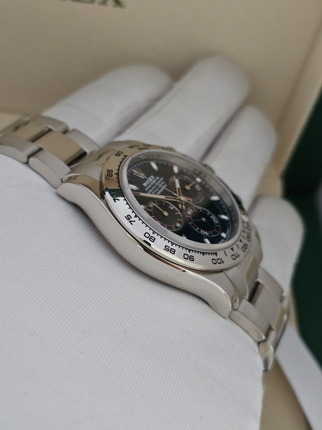 Rolex Cosmograph Daytona 116509 - 2023 Full Set, Blue Dial 18K White Gold