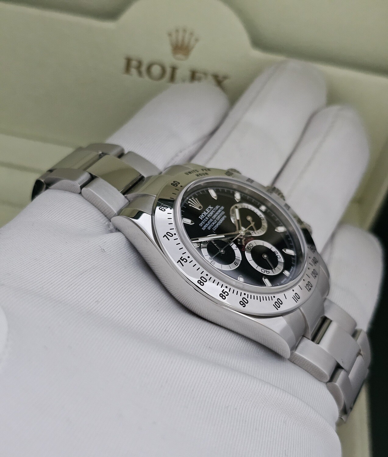 Rolex Daytona 116520, 2014 Black Dial Full Set