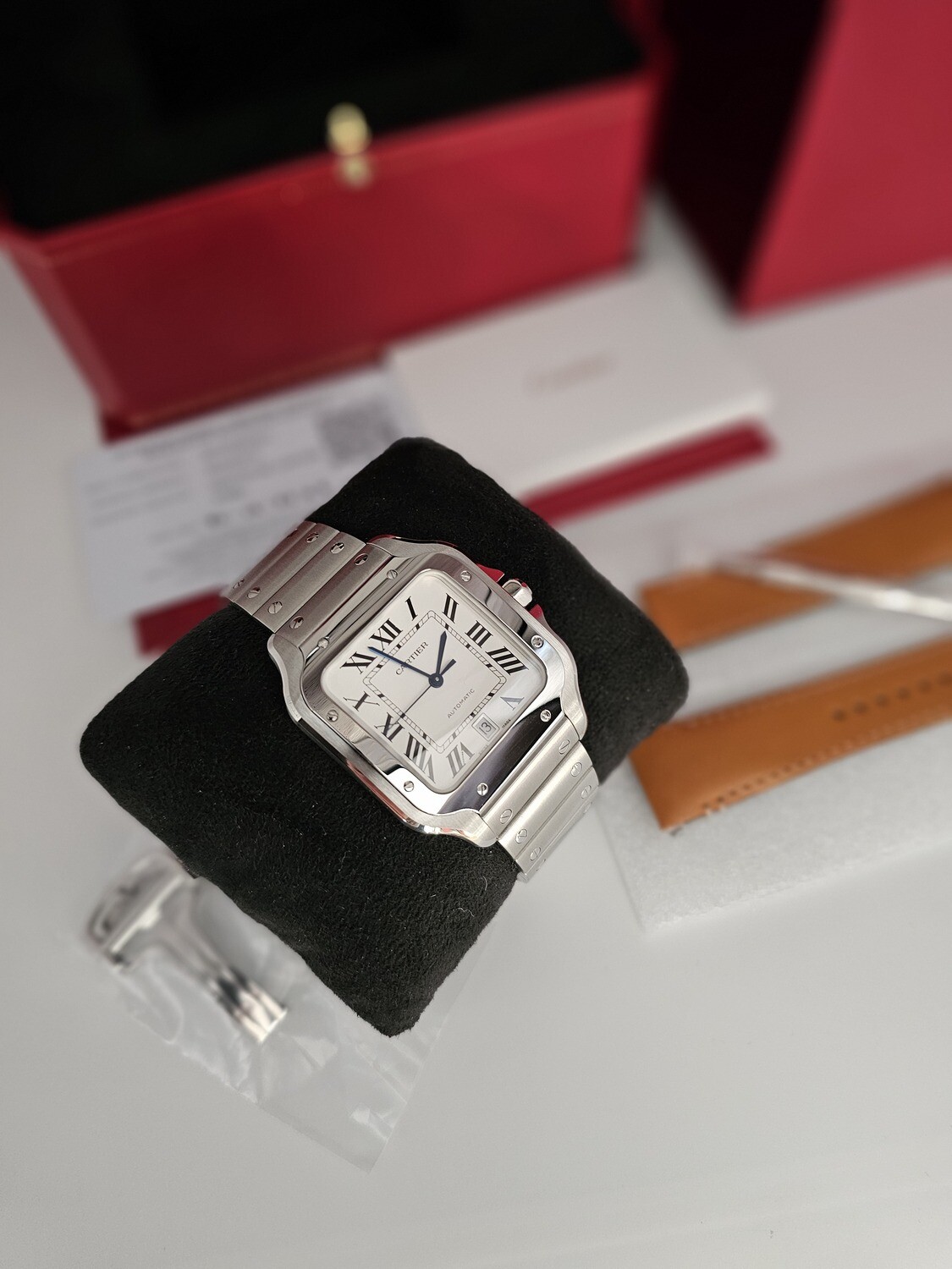 Cartier Santos De Cartier Large 2023 Full Set New/Unworn