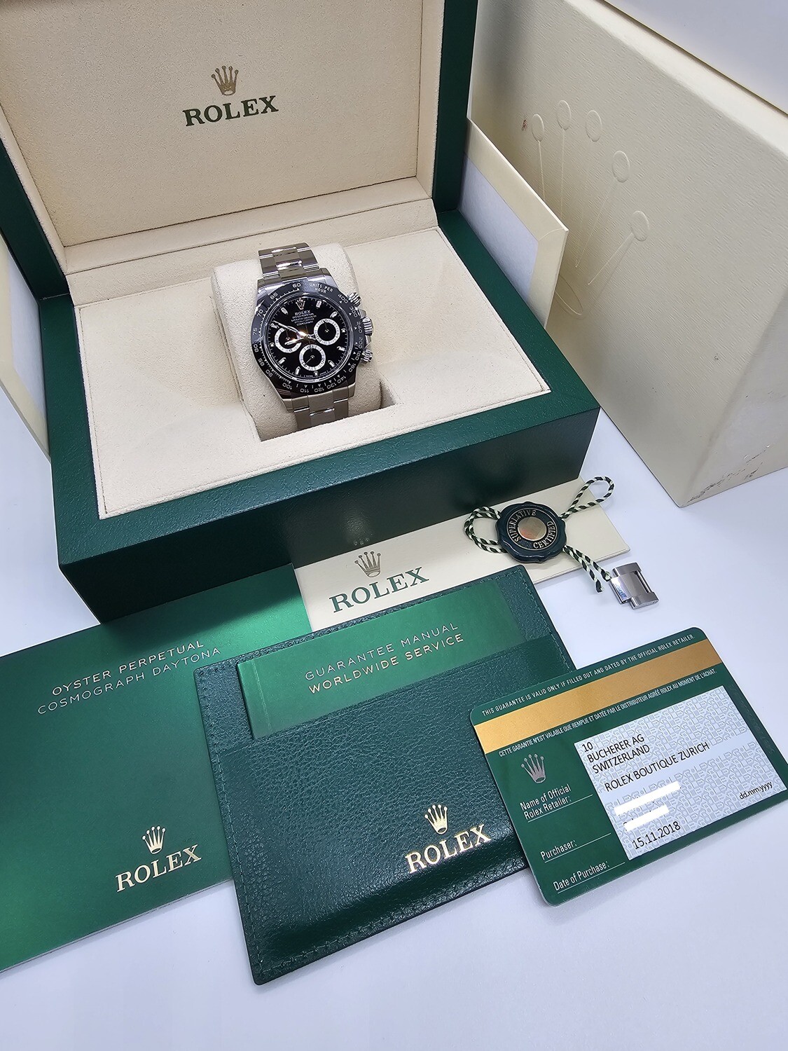 Rolex Daytona 116500LN - 2018 Full Set, Excellent Condition
