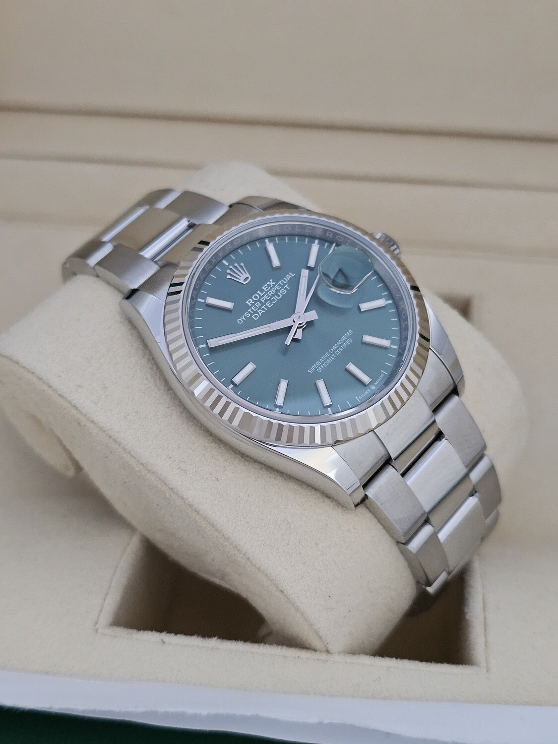 Rolex Datejust 126234 36mm - 2024 Mint Green Dial - Full Set Unworn