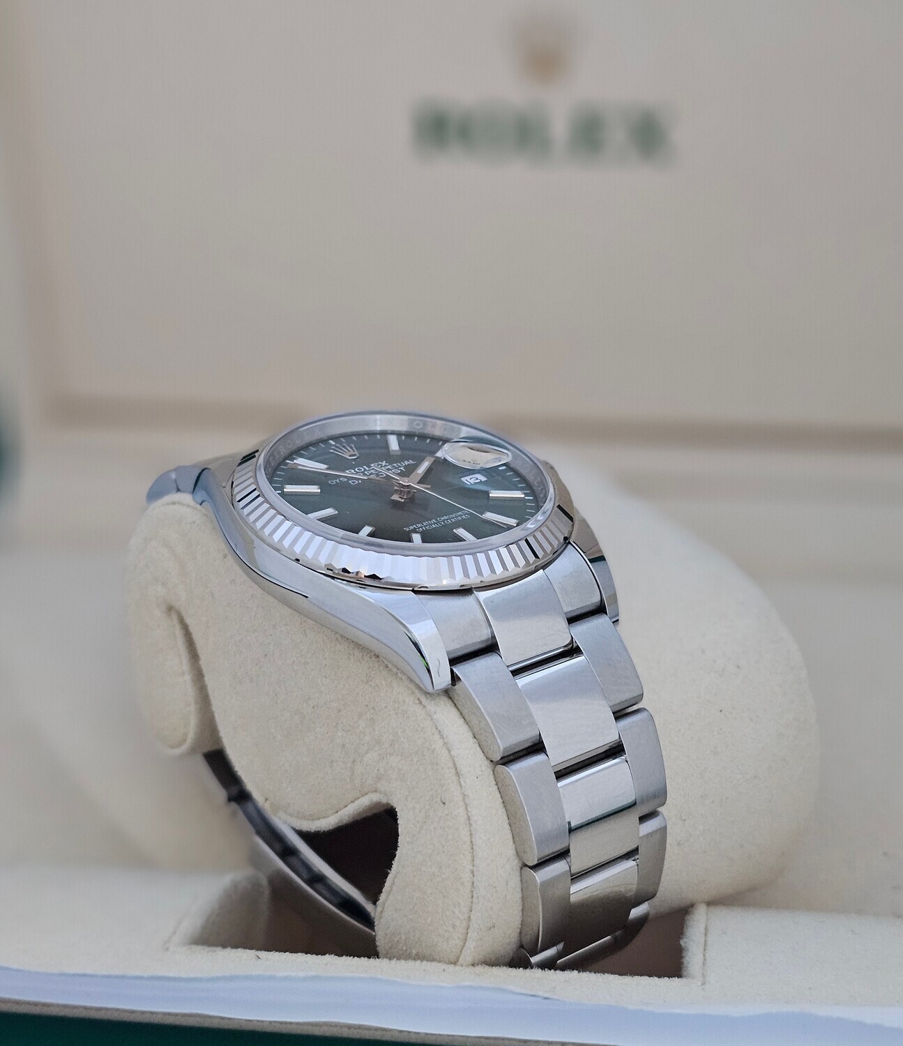 Rolex Datejust 126234 36mm - 2024 Mint Green Dial - Full Set Unworn
