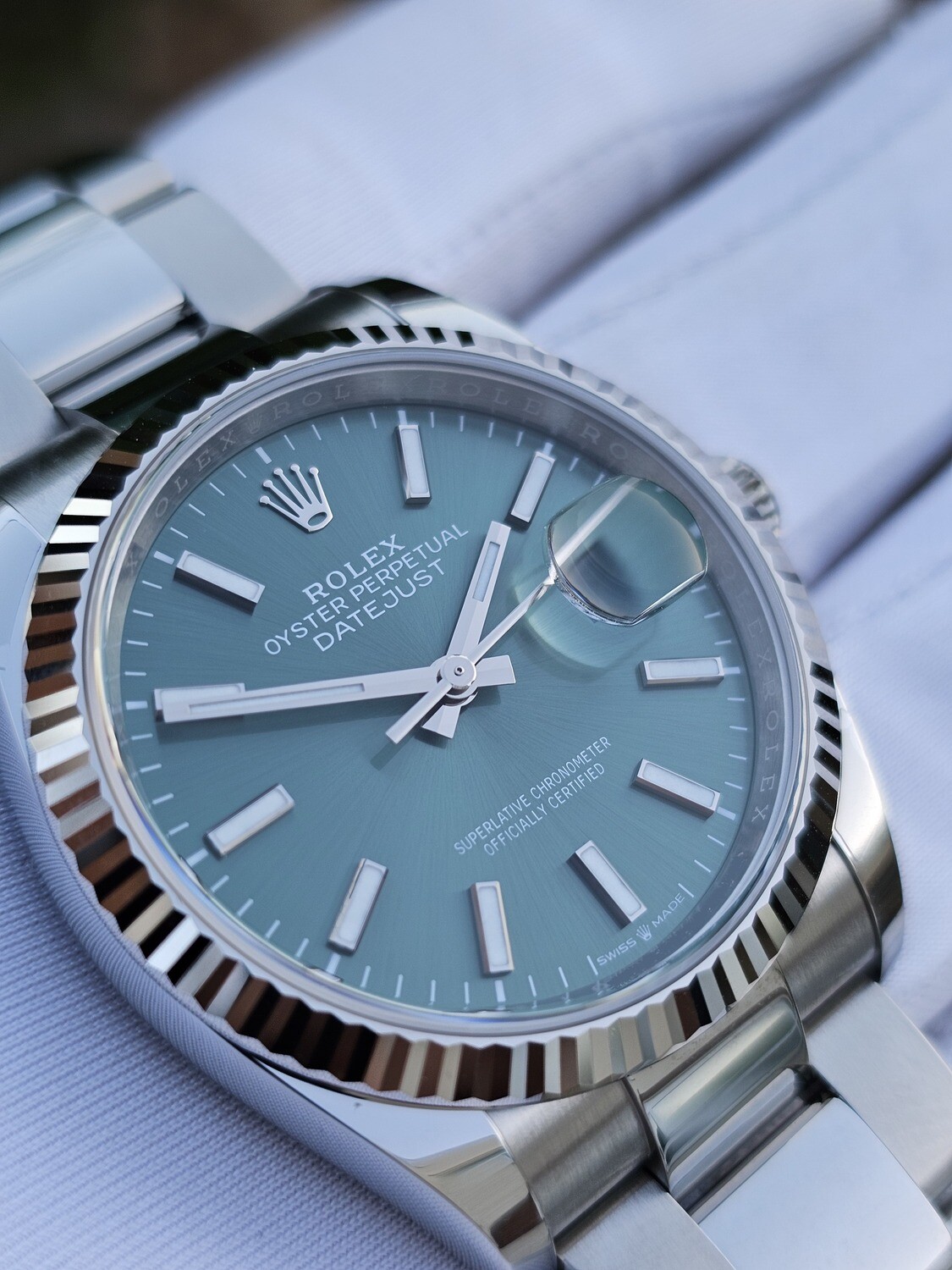 Rolex Datejust 126234 36mm - 2024 Mint Green Dial - Full Set Unworn