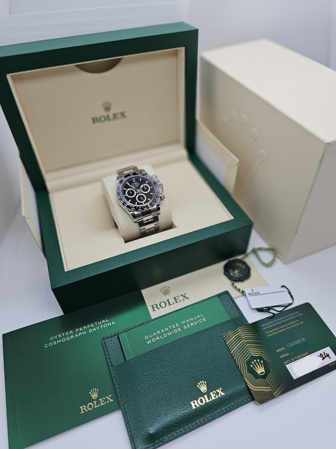 Rolex Daytona Watch 126500LN, The Latest New Version, 2024 New &amp; Unworn, Full Set