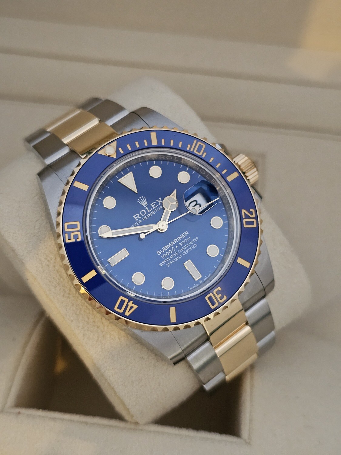 Rolex Submariner Bluesy Watch, 2022 Full Set, Ref 126613LB