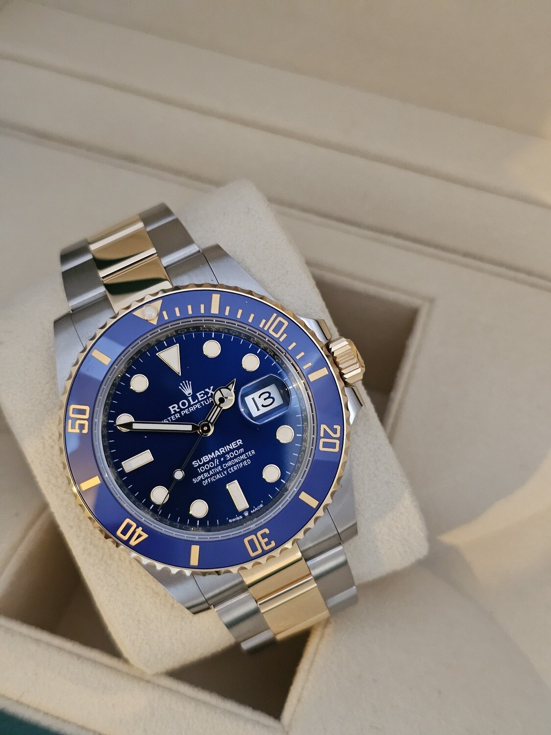 Rolex Submariner Bluesy Watch, 2022 Full Set, Ref 126613LB