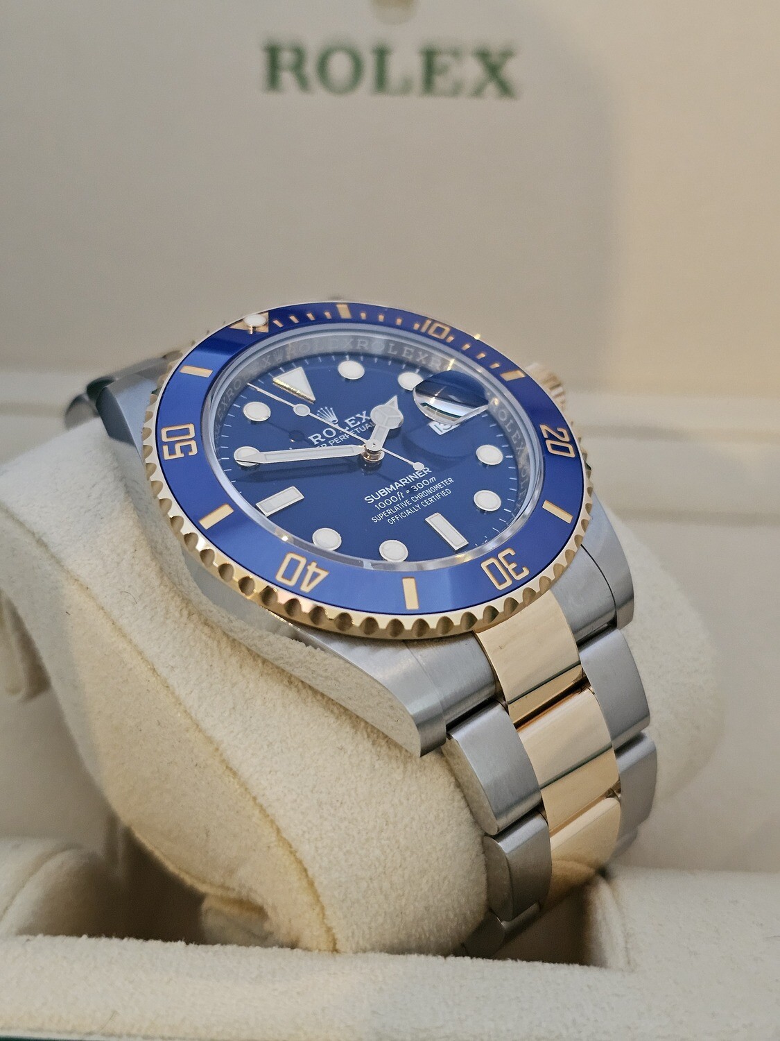 Rolex Submariner Bluesy Watch, 2022 Full Set, Ref 126613LB