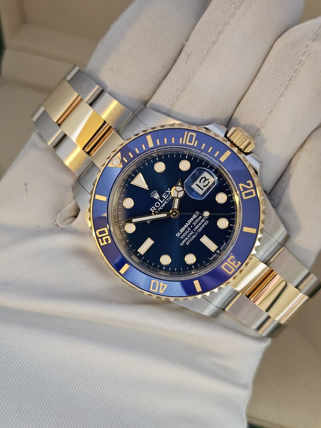 Rolex Submariner Bluesy Watch, 2022 Full Set, Ref 126613LB
