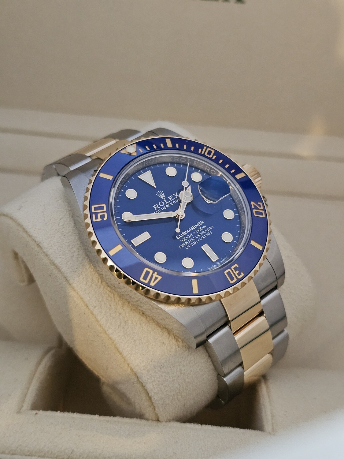 Rolex Submariner Bluesy Watch, 2022 Full Set, Ref 126613LB