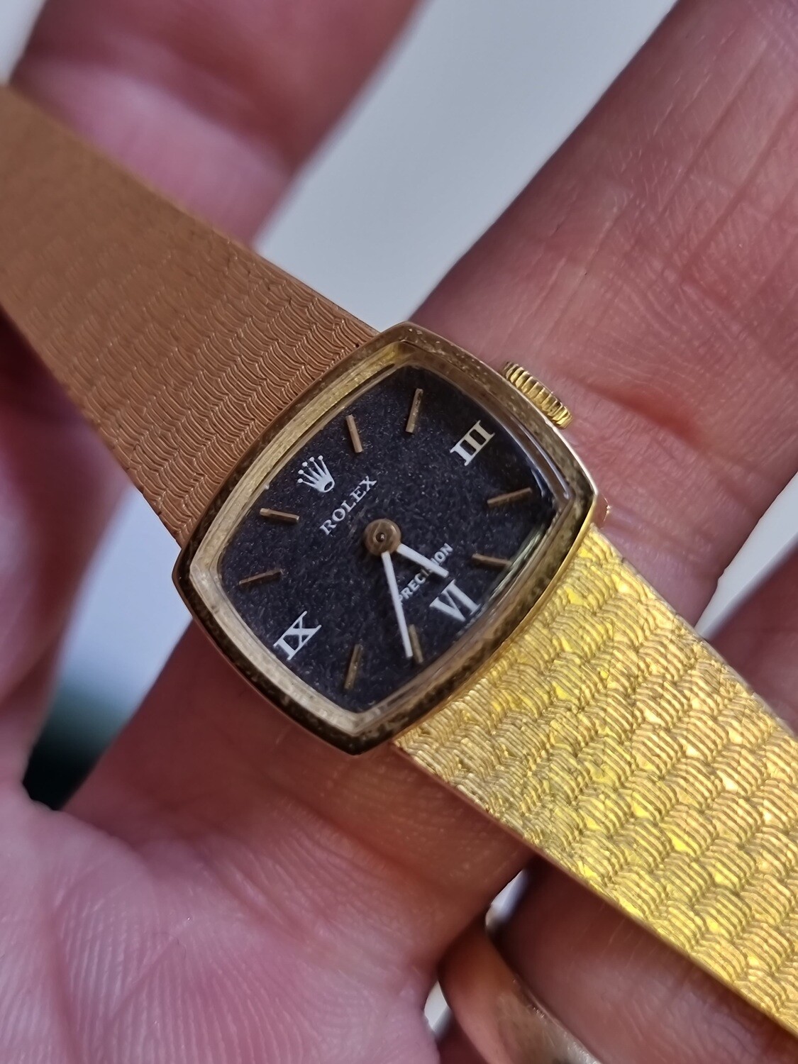 Rolex Precision 18ct Gold ladies watch, 1960's Cocktail watch