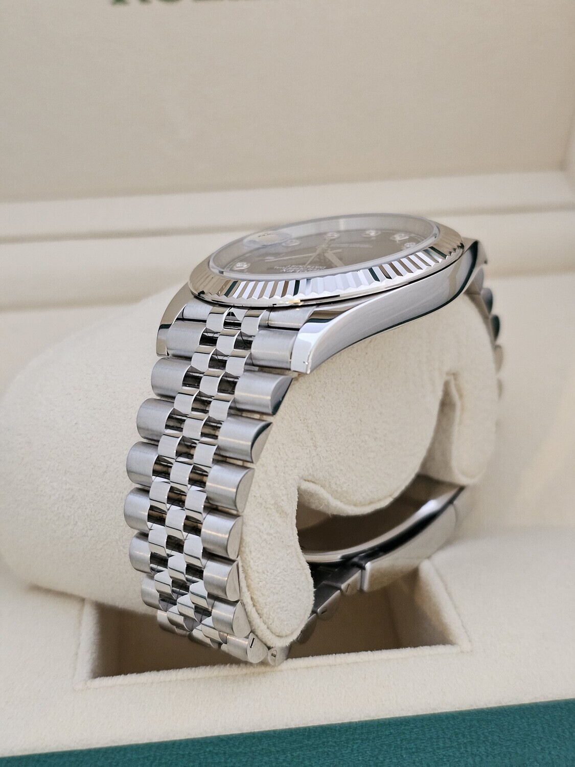 Rolex Datejust Watch, Blue Diamond Dial, Full Set 2023, Ref 126334, 41mm