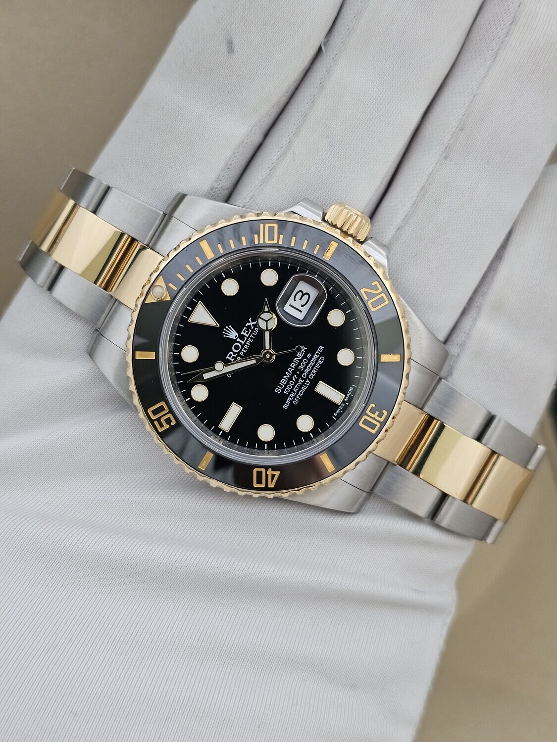 Rolex Submariner Date Watch, Ref 116613LN - 2014 Box &amp; Papers